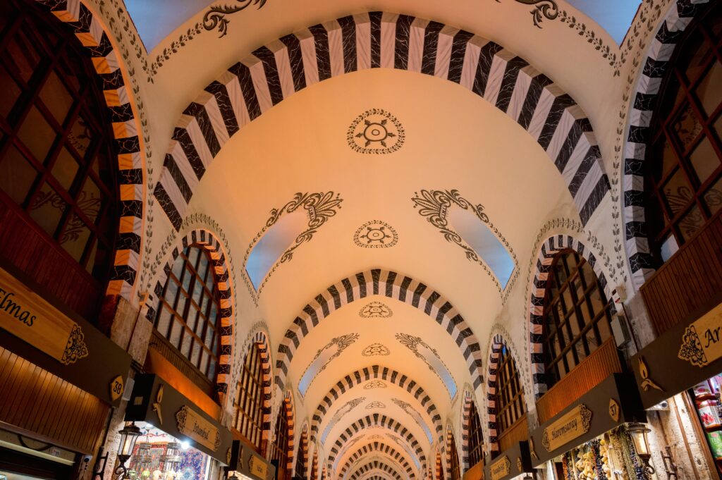 Istanbul turkey the egyptian bazaar or mi